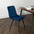Native Home Lifestyle Squared Navy Blue Dining Chairs (Set Of 2)